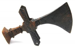Ancient Rare Viking European Medieval Iron Battle Axe Beak 12 - 14 AD 2