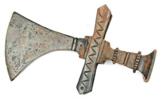 Ancient Rare Viking European Medieval Iron Battle Axe Beak 12 - 14 AD 3