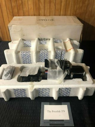 Vintage Franklin Peterbilt 379 B11ta51 1:32 Semi Rig Detailed Diecast Boxed