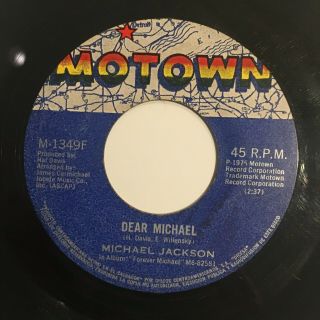 Michael Jackson Just A Little Bit Of You 7 " 45rpm Motowm 1975 Rare El Salvador