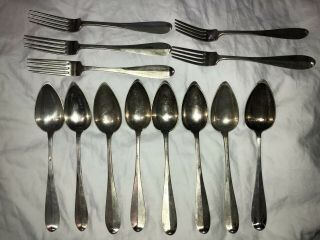 18th Century French Very Large Coin Silver Flatware
