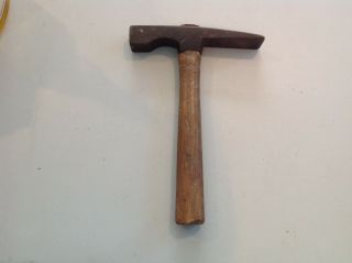 Vintage Stanley Rock/masonary Hammer With Wood Handle Usa
