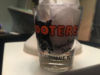 Hooters Shot Glass 2 1/4 " 2.  25 " Inch Fort Lauderdale,  Fl Cypress Creek Station