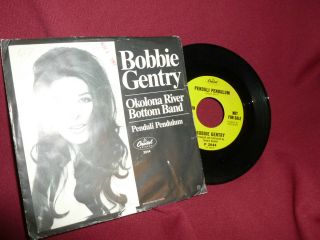 Bobbi Gentry Penduli Pendulum / Okolona River Bottom Band Promo 45 Rpm Vinyl