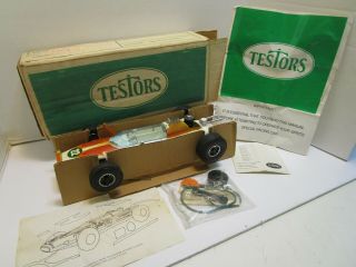 Vintage Testors Gas Powered Tether Car W/box & Instructions
