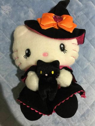 Sanrio Hello Kitty Kitty Usj Limited Halloween Witch Black Cat Stuffed Toy Uni
