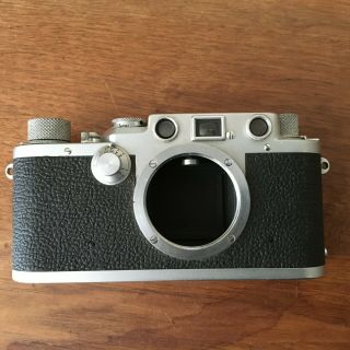 Vintage Leica Iii F Red Dial 35mm Rangefinder Body