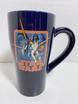 Star Wars Classic 20oz Tall Dark Blue Mug Cup Coffee Tea 2011 Vandor