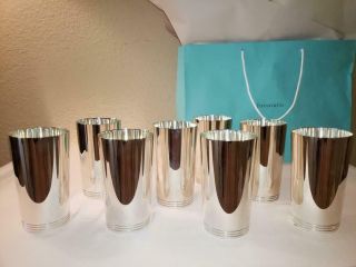 Authentic 1930s Tiffany & Co 925 Heavy Sterling Silver 22394 Julep Cups