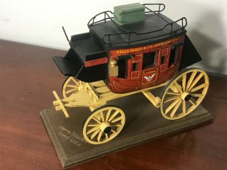 Signed Oscar M.  Cortez Hand - Made Wells Fargo Overland Stagecoach Model U.  S.  Mail