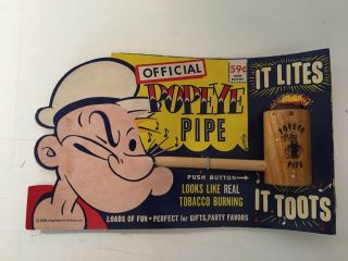 Vintage 1958 King Features Syndicate,  Official Popeye Pipe
