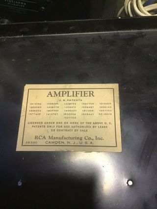 Vintage RCA Tube Amplifier 2
