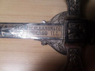 Vintage Knights Of Columbus Ceremonial Etched Blade Sword - T.  G.  Gleason Chicago