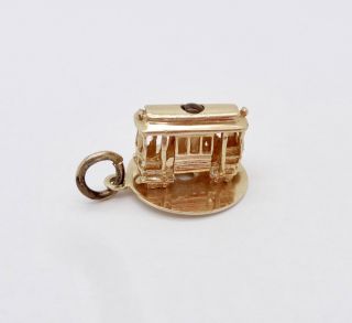 A.  C.  Corp.  14k Solid Gold Stanhope Trolley Street Car Charm