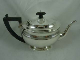 Smart Solid Silver Art Deco Tea Pot,  1923,  600gm