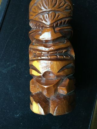 Tiki Vintage Hand Carved Wood Hawaii Hawaii