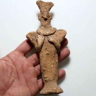 Siro Hittite Terracotta Idol Statue 2800 - 1500 Bc