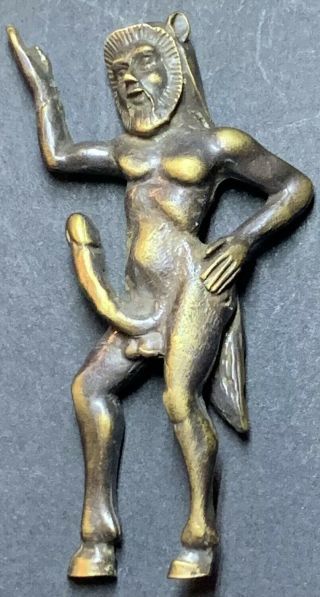- Priapus (fertility God).  Ancient Greek Style Bronze Statuette.