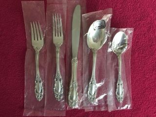 Towle Sterling Silver Grand Duchess 5 Pc Place Setting In Wraps W/ Soup