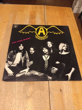 Aerosmith - Get Your Wings Lp Columbia Records Jc - 32847 G,  /vg