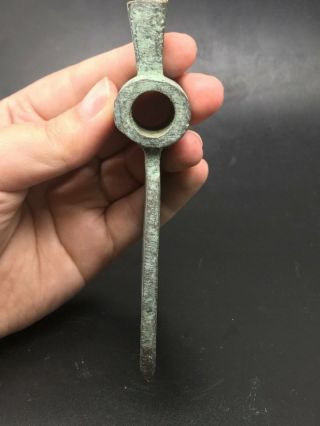 Excavated rare ancient deer carved old unique bronze Axe 3
