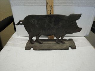 Vintage Cast Iron Pig Boot Scraper