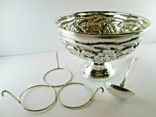 Punch Bowl Silver Plated Ice Bucket Champagne / Wine Cooler