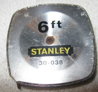 Vintage Stanley 6 Foot Tape Measure Measuring Rule 30 - 038,  Tool