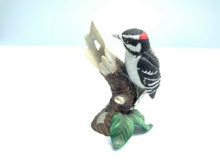 Vintage 1989 Lenox Garden Birds Downy Woodpecker Fine Porcelain Figurine