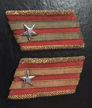 Wwii Ww2 Imperial Japanese Army Officer Major Rank Insignia Patch Pair