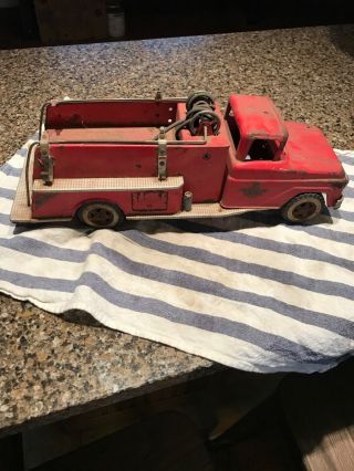 1960s Tonka No 5 Ford Suburban Pumper Fire Truck