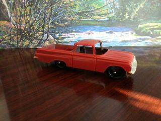 Tootsietoy 6 Inch 1960 Chevy El Camino Pickup Truck,  Red,  W Trailer Hitch