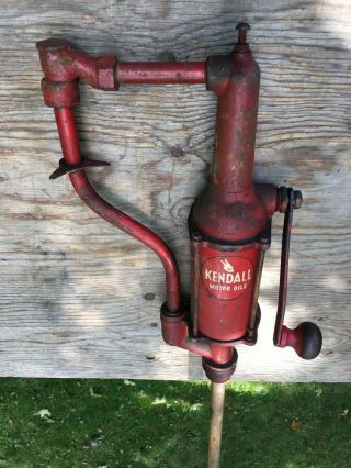 Vintage Antique Advertising Kendall Oil Pump