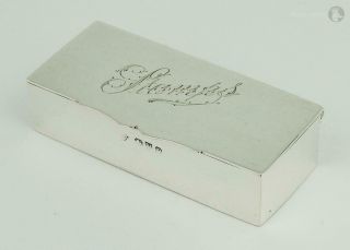 Victorian Sterling Silver Triple Stamp Box Chester 1898 Mappin Brothers