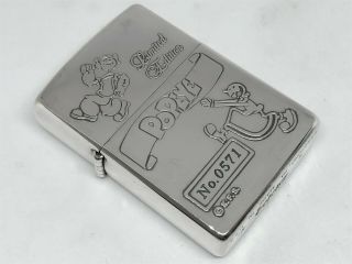 Zippo 1994 Limited Edition " Popeye & Olive " Double - Side Design Lighter