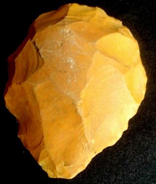 303 Gram Flint Stone Hand Axe Fabulous Tool Neanderthal Paleolithic