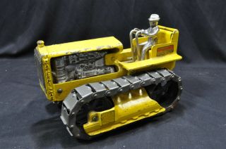 Vintage Arcade Caterpillar Cat Cast Iron Diesel Tractor Model Toy