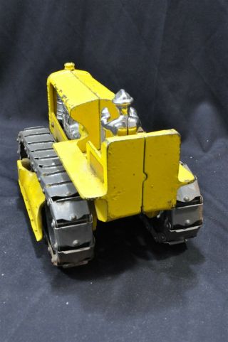 Vintage Arcade Caterpillar Cat Cast Iron Diesel tractor Model Toy 3