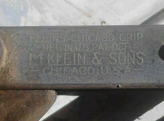 Vintage M Klein & Sons Cable Wire Puller Bell System 2 - 54 KLIEN CHICAGO GRIP 2