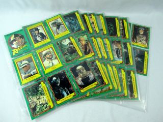 1981 Topps Indiana Jones Raiders Of The Lost Ark 1 - 88 Complete Card Set