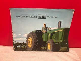 Rare 1962 John Deere Farm Tractor Dealer Sales Advertising Brochure