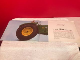 RARE 1962 JOHN DEERE FARM TRACTOR DEALER SALES ADVERTISING BROCHURE 2