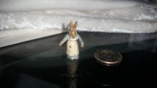 Antique Beatrix Potter Austrian Vienna Cold Painted Bronze Figure Of Mrs.  Rabbit
