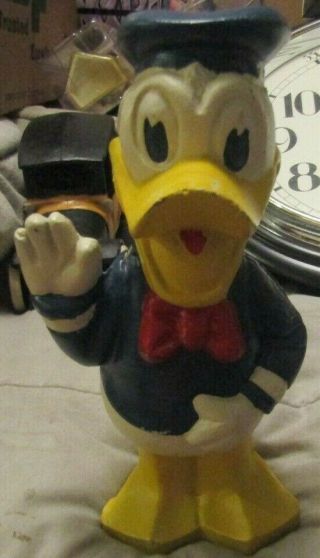 Disney Donald Duck Bank - Cast Iron 9 " Tall