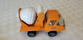 Vintage Orange Tonka Cement Truck Mixer Pressed Metal Truck