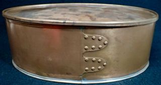 Vintage Smith & Hawken Large Shaker Style Copper Box With Lid Made In Turkey