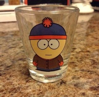 1997 South Park Comedy Central Collectible Shot Glass Stan 97