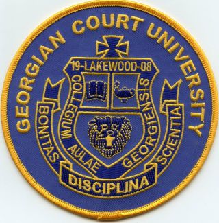 Georgian Court University Jersey Nj Campus Security Police Patch