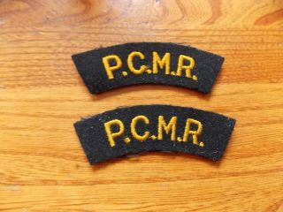 Pcmr Shoulder Title Patch Flash Badge Pacific Coast Militia Rangers Canadian