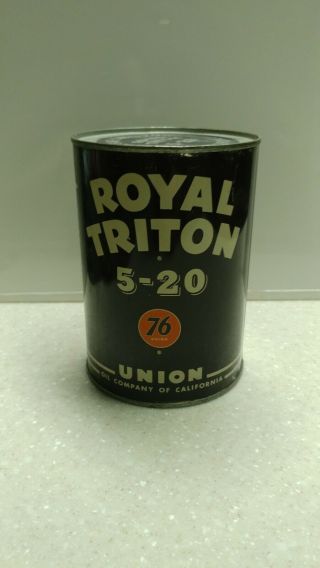 Vintage Royal Triton One Quart Oil Can